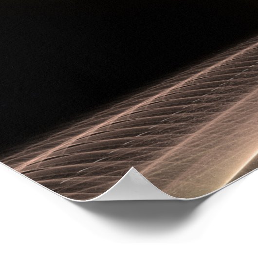 Asteroid Apocalypse Fractal Art Spacescape ポスター (角)