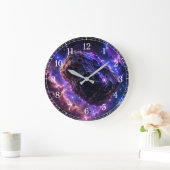Asteroid Wall Clock — Space-Inspired Design ラージ壁時計 (ホーム)