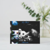 Asters Aglow Collageはがきカスタマイズ** ポストカード (スタンド正面)