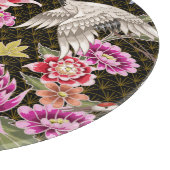 Asters Crane：シームレ色彩の鮮やかスな日本のスタイル カッティングボード (角)