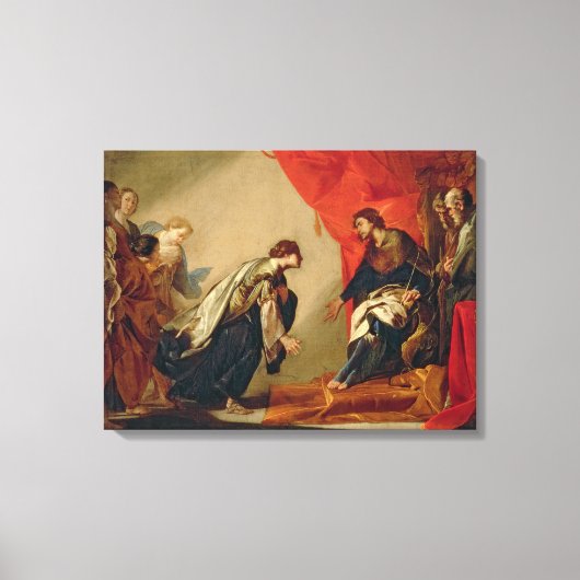 Asther in Ahasuerus, c.1645-50 (caの油) キャンバスプリント (正面)