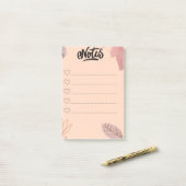 Ästhetischer Schreibblock für Notizen & Orga ポストイット (デスク上)
