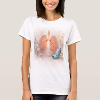Asthma Awareness T-Shirt | Botanical Lung Design Tシャツ
