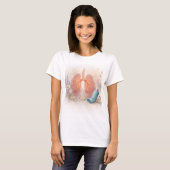 Asthma Awareness T-Shirt | Botanical Lung Design Tシャツ (正面フル)