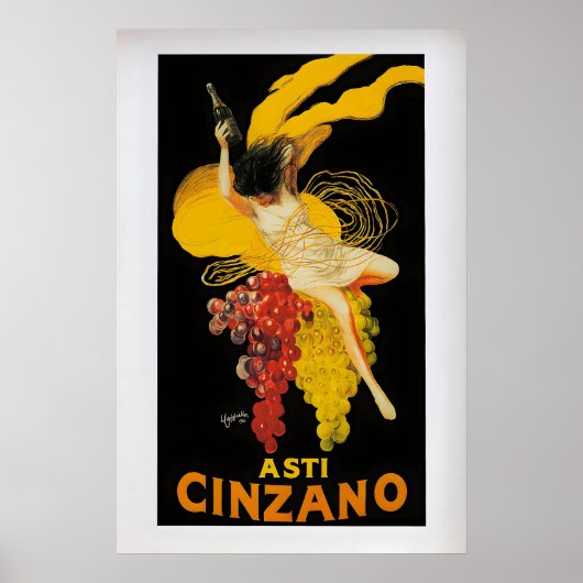Asti Cinzano by Leonetto Cappiello Vintage ポスター (正面)