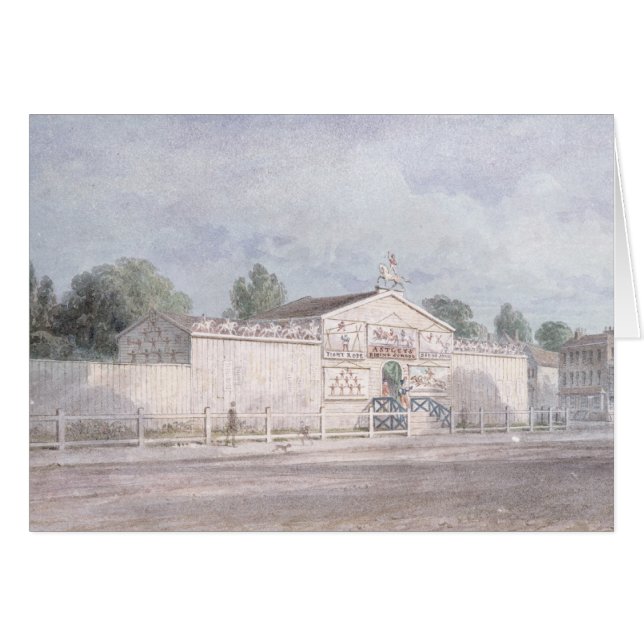 Astleyの円形競技場1777年の外観 (正面横)