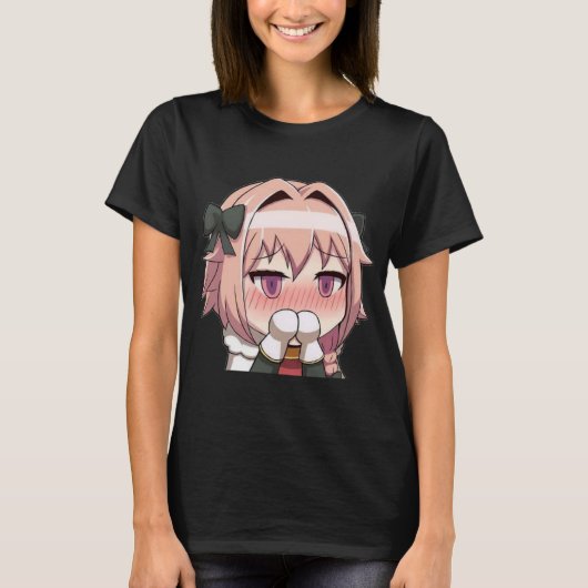 Astolfo Anime Discord Emoji Art Tシャツ (正面)