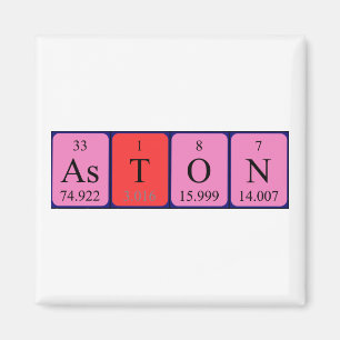 Aston周期表名磁石 マグネット