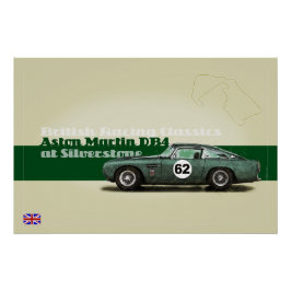 Aston Martin at Silverstone ポスター