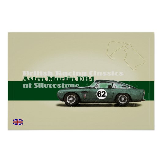 Aston Martin at Silverstone ポスター (正面)