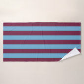 Aston Villa stripes football club colors premier l バスタオル (バスタオル)