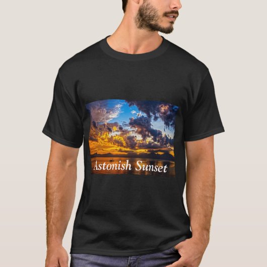 Astonish Sunset  Tシャツ (正面)