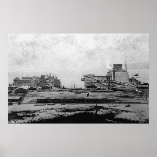 Astoriaのウォーターフロント倉庫、または写真 ポスター (正面)