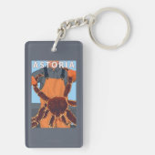 AstoriaのOregonKingのカニ キーホルダー (裏面)