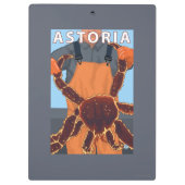 AstoriaのOregonKingのカニ クリップボード (裏面)