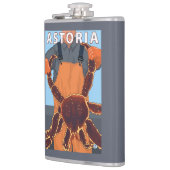 AstoriaのOregonKingのカニ フラスク (左)