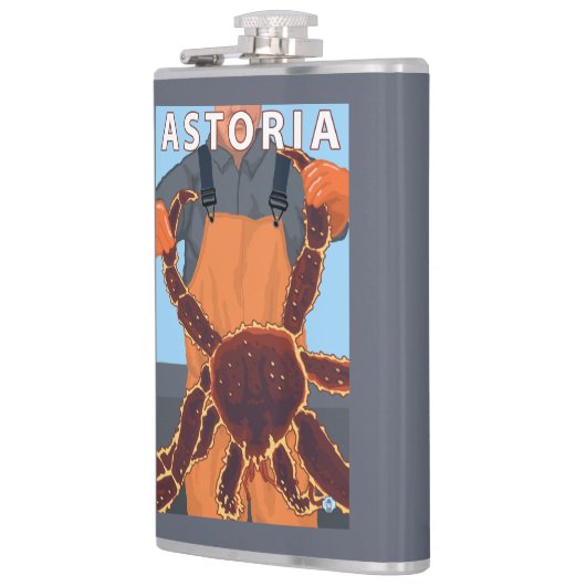 AstoriaのOregonKingのカニ フラスク (左)
