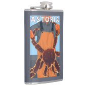 AstoriaのOregonKingのカニ フラスク (右)