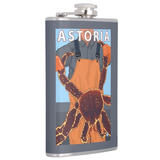 AstoriaのOregonKingのカニ フラスク (右)