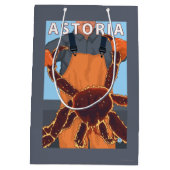 AstoriaのOregonKingのカニ ミディアムペーパーバッグ (裏面)