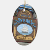 Astoria、オレゴン セラミックオーナメント (左)