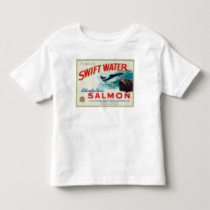 Astoria、オレゴン-トムソンの速い水サケ トドラーTシャツ
