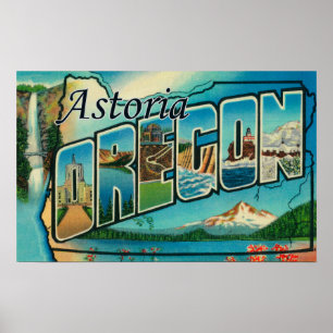 Astoria、オレゴン-大きい手紙場面 ポスター