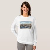 Astoria、オレゴン-港の漁船隊 Tシャツ (正面フル)