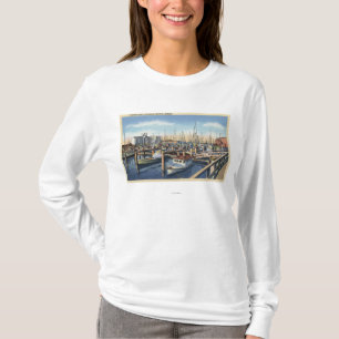 Astoria、オレゴン-港の漁船隊 Tシャツ