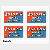 Astoria Hôtel (Torino - Italy) 長方形シール (シート)