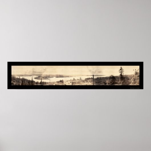 Astoria, OR South View写真1912 ポスター (正面)