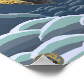 Astoria, OregonCutroatマス断面 ポスター (角)