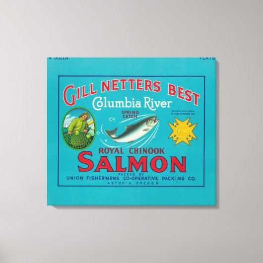 Astoria、OregonGill Netters BestAstoria、OR キャンバスプリント (正面)