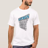 Astoria Queens New York Scaffolding Design Tシャツ (正面)