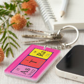 Astra期別テーブル名キーリング キーホルダー (正面右)