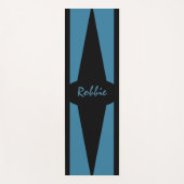 Astral BlueとDistinct Black Accents Personal ヨガマット (正面)