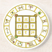 ASTRAL CODE / MAGIC SQUARE 33,white コースター (正面)