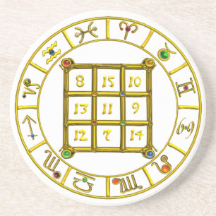 ASTRAL CODE / MAGIC SQUARE 33,white コースター