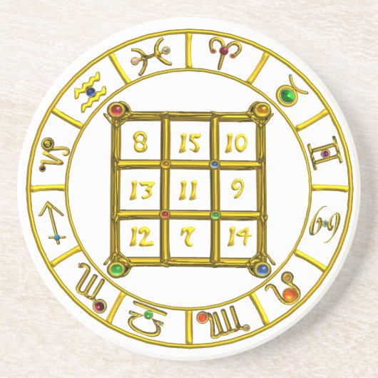 ASTRAL CODE / MAGIC SQUARE 33,white コースター (正面)