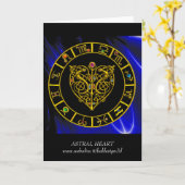 ASTRAL HEART 星座の誕生日 カード (黄色い花)