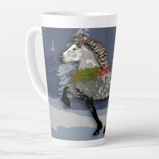 Astrid for the Holidays カフェラテマグ (左アングル)