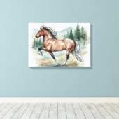 Astrid Tolting Icelandic watercolor キャンバスプリント (インサイチュ (ウッドフロア))