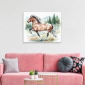 Astrid Tolting Icelandic watercolor キャンバスプリント (インサイチュ (リビング))