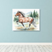 Astrid Tolting Icelandic watercolor キャンバスプリント (インサイチュ (ウッドフロア))