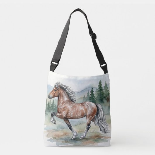 Astrid Tolting Icelandic watercolor クロスボディバッグ (正面)