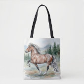 Astrid Tolting Icelandic watercolor トートバッグ (正面)