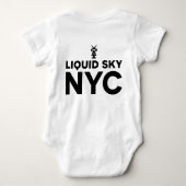 ASTROベビー-クラシックロゴ ベビーボディスーツ (裏面)