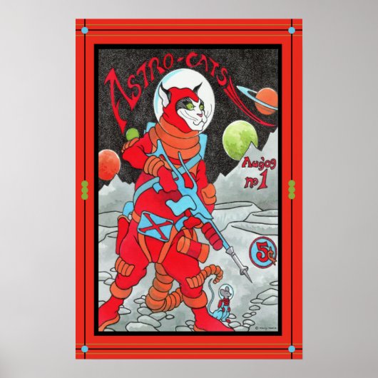 "Astro-Cats" Poster ポスター (正面)