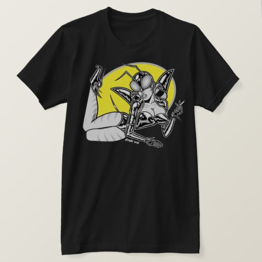 Astro-Creeps™: Insectra™/Pin-Up Tシャツ (デザイン正面)