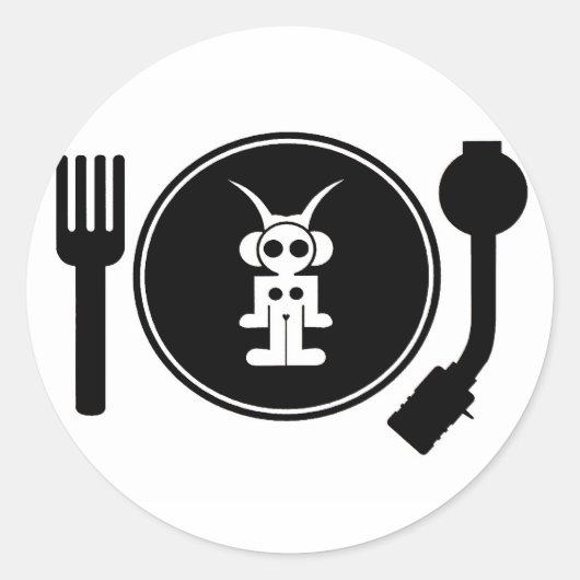 astro DJ ラウンドシール (正面)